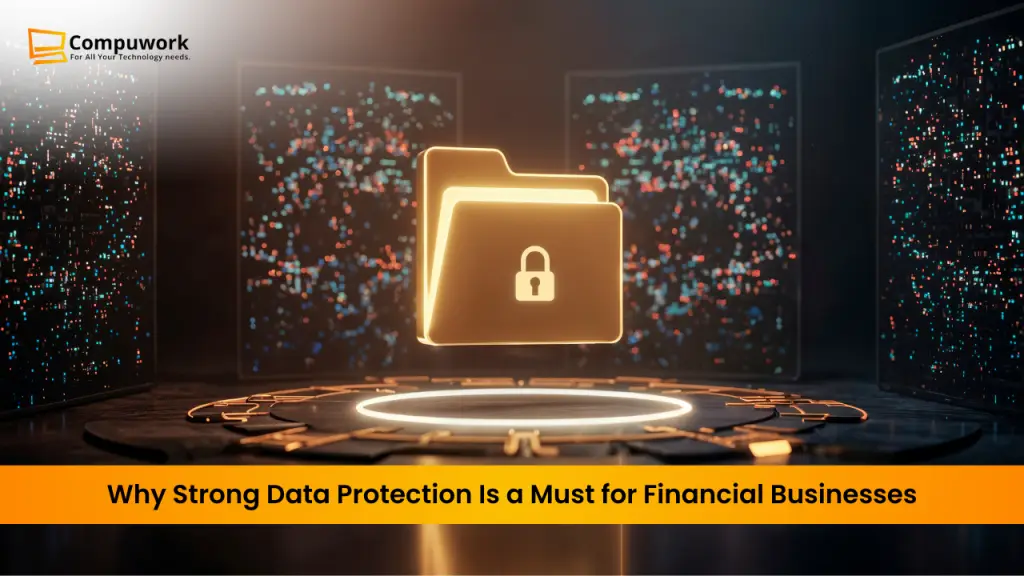 3D secure folder icon floating in a digital environment, symbolizing data protection in modern financial and technology systems